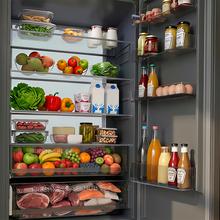 Bolero CoolMarket Combi 405 WL White Inox D Refrigerador combinado em aço inoxidável branco com MAX INSIDE, MetalFlex Cooling, Fresh Flex, Elite Grey, ADF+ Anti-odor, Display colorido, Total NoFrost, Porta reversível, Compressor Inverter Plus, Ultra Silencioso 37dB, Modo ECO, Congelamento ultrarrápido, Resfriamento rápido, Classe energética D