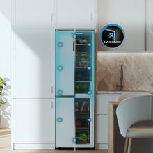 Bolero CoolMarket Combi 409 White E Frigorífico Combi Blanco, MAX INSIDE con VIP tech, Cajón Variable 6 temperaturas con control de humedad, Total No Frost, Compresor Inverter Plus, Multi AirFlow, 409 L, 185x59,5cm, Funciones Fast Cooling y Fast Freezing, Modo Smart, Green HUB XL, Display Exterior, Puertas Reversibles, Bandejas Cristal, Clase E.