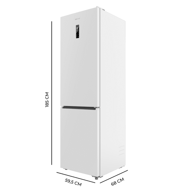 Bolero CoolMarket Combi 409 White E Frigorífico Combi Blanco, MAX INSIDE con VIP tech, Cajón Variable 6 temperaturas con control de humedad, Total No Frost, Compresor Inverter Plus, Multi AirFlow, 409 L, 185x59,5cm, Funciones Fast Cooling y Fast Freezing, Modo Smart, Green HUB XL, Display Exterior, Puertas Reversibles, Bandejas Cristal, Clase E.