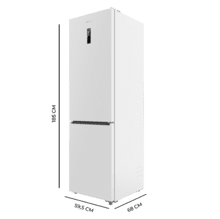 Bolero CoolMarket Combi 409 White E Frigorífico Combi Blanco, MAX INSIDE con VIP tech, Cajón Variable 6 temperaturas con control de humedad, Total No Frost, Compresor Inverter Plus, Multi AirFlow, 409 L, 185x59,5cm, Funciones Fast Cooling y Fast Freezing, Modo Smart, Green HUB XL, Display Exterior, Puertas Reversibles, Bandejas Cristal, Clase E.