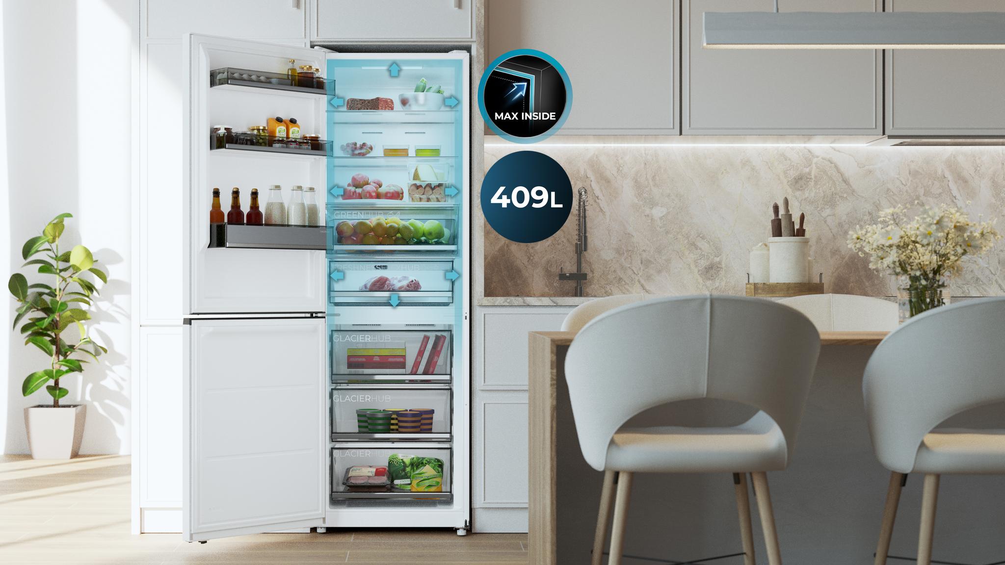 409 L de capacidad