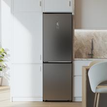 Bolero CoolMarket Combi 409 Inox E Kombi-Kühlschrank aus Inox, MAX INSIDE mit VIP-Technologie, Cool Matrix, Schublade mit variabler 6-Temperaturen-Steuerung und Feuchtigkeitskontrolle, Total No Frost, Inverter Plus-Kompressor, Multi AirFlow, 409 l, 185 x 59,5 cm, Schnellkühl- und Schnellgefrierfunktionen, Smart-Modus, Green HUB XL, Außendisplay, Türen wechselbar, Flaschenregal, Glasböden und Klasse E.