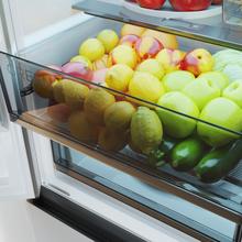 Bolero CoolMarket Combi 409 White C Weißer Kombikühlschrank, Klasse C, MAX INSIDE mit VIP-Technologie, Cool Matrix, Schublade mit variabler 6-Temperatur-Einstellung und Feuchtigkeitskontrolle, Total No Frost, Inverter Plus-Kompressor, Multi AirFlow, 409 l, 185 x 59,5 cm, Schnellkühl- und Schnellgefrierfunktionen, Smart-Modus, Green HUB XL, Außendisplay, Türen wechselbar, Flaschenregal und Glasablagen.