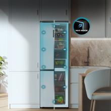 Bolero CoolMarket Combi 409 White C Frigorífico Combi Blanco, Clase C, MAX INSIDE con VIP tech, Cool Matrix, Cajón Variable 6 temperaturas con control de humedad, Total No Frost, Compresor Inverter Plus, Multi AirFlow, 409 L, 185x59,5cm, Funciones Fast Cooling y Fast Freezing, Modo Smart, Green HUB XL, Display Exterior, Puertas Reversibles, Botellero y Bandejas Cristal.