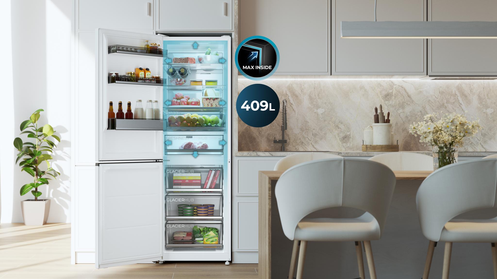 409 L de capacidad