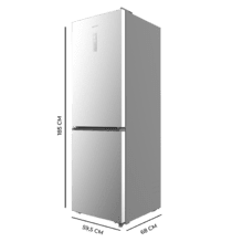 Bolero CoolMarket Combi 409 Inox C Frigorífico Combi Inox, Clase C, MAX INSIDE con VIP tech, Cool Matrix, Cajón Variable 6 temperaturas con control de humedad, Total No Frost, Compresor Inverter Plus, Multi AirFlow, 409 L, 185x59,5cm, Funciones Fast Cooling y Fast Freezing, Modo Smart, Green HUB XL, Display Exterior, Puertas Reversibles, Botellero y Bandejas Cristal.
