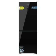 Bolero CoolMarket Combi 409 Black Glass C Frigorífico Combi Cristal Negro, Clase C, MAX INSIDE con VIP tech, Cool Matrix, Cajón Variable 6 temperaturas con control de humedad, Total No Frost, Compresor Inverter Plus, Multi AirFlow, 409 L, 185x59,5cm, Funciones Fast Cooling y Fast Freezing, Modo Smart, Green HUB XL, Display Exterior, Puertas Reversibles, Botellero y Bandejas Cristal.