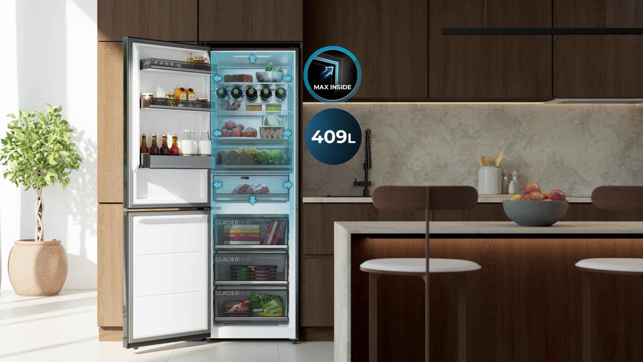 409 L de capacidad