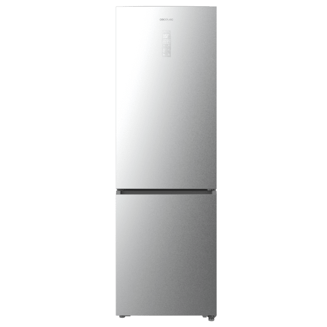 Bolero CoolMarket Combi 456 Inox E Kombi-Kühlschrank aus Inox, MAX INSIDE mit VIP-Technologie, Cool Matrix, Schublade mit variabler 6-Temperaturen-Steuerung und Feuchtigkeitskontrolle, Total No Frost, Inverter Plus-Kompressor, Multi AirFlow, 456 l, 201 x 59,5 cm, Schnellkühl- und Schnellgefrierfunktionen, Smart-Modus, Green HUB XL, Außendisplay, Türen wechselbar, Flaschenregal, Glasböden und Klasse E.