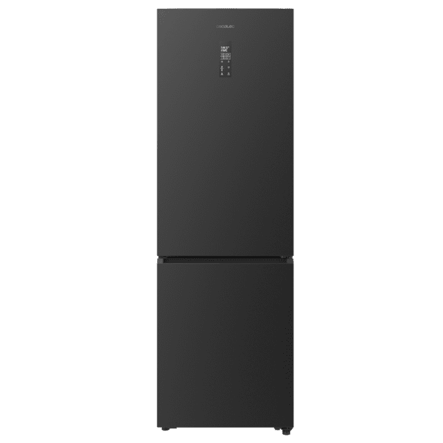 Bolero CoolMarket Combi 456 Dark C Dunkler Kombi-Kühlschrank, Klasse C, MAX INSIDE mit VIP-Technologie, Cool Matrix, Schublade mit variabler 6-Temperaturen-Steuerung und Feuchtigkeitskontrolle, Total No Frost, Inverter Plus-Kompressor, Multi AirFlow, 456 l, 201 x 59,5 cm, Schnellkühl- und Schnellgefrierfunktionen, Smart-Modus, Green HUB XL, Außendisplay, Türen umkehrbar, Flaschenregal und Glastabletts.