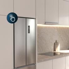 Bolero CoolMarket Combi F2D 395 Inox E Frigorífico Combi Inox Puerta Francesa, MAX INSIDE con VIP tech, Cool Matrix, Cajón Variable 6 temperaturas con control de humedad, Total No Frost, Compresor Inverter Plus, Multi AirFlow, 395L, 185x59,5cm Funciones Fast Cooling y Fast Freezing, Modo Smart, Green HUB XL, Display Exterior, Botellero, Bandejas Cristal y Clase E.