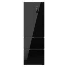Bolero CoolMarket Combi F2D 395 Black Glass E Frigorífico Combi Cristal Negro Puerta Francesa, MAX INSIDE con VIP tech, Cool Matrix, Cajón Variable 6 temperaturas con control de humedad, Total No Frost, Compresor Inverter Plus, Multi AirFlow, 395 L, 185x59,5cm Funciones Fast Cooling y Fast Freezing, Modo Smart, Green HUB XL, Display Exterior, Botellero, Bandejas Cristal y Clase E.