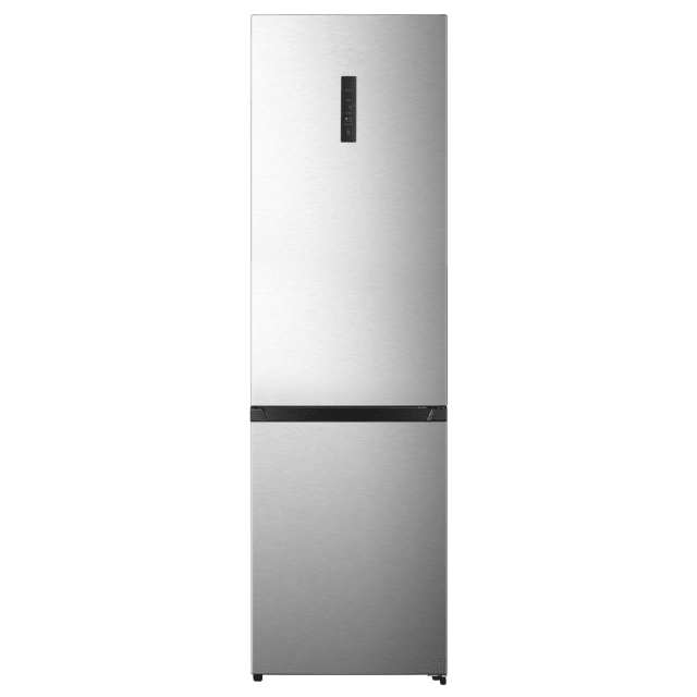 Bolero CoolMarket Combi 336 Inox A Frigorífico Combi Inox Clase A, Apertura 90º, Total No Frost, Fresh Flex, Humidity Flex, Gran Capacidad 336L, Compresor Inverter Plus, Multi AirFlow, Modo ECO, Fast Freezing, Puerta Reversible, Display Exterior, Botellero, Ultra Silencioso 35dB, Medidas 59,5×57,9×201,72 cm