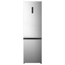 Bolero CoolMarket Combi 336 Inox A Frigorífico Combi Inox Clase A, Apertura 90º, Total No Frost, Fresh Flex, Humidity Flex, Gran Capacidad 336L, Compresor Inverter Plus, Multi AirFlow, Modo ECO, Fast Freezing, Puerta Reversible, Display Exterior, Botellero, Ultra Silencioso 35dB, Medidas 59,5×57,9×201,72 cm