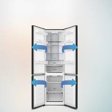 Bolero CoolMarket Combi 336 Dark A Frigorífico Combi Inox Oscuro Clase A, Apertura 90º, Total No Frost, Fresh Flex, Humidity Flex, Gran Capacidad 336L, Compresor Inverter Plus, Multi AirFlow, Modo ECO, Fast Freezing, Puerta Reversible, Display Exterior, Botellero, Ultra Silencioso 35dB, Medidas 59,5×57,9×201,72 cm