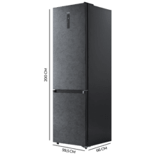 Bolero CoolMarket Combi 405 WL Elite Onyx Stone D - Frigorífico Combi Onyx Stone con interior Elite Grey y MAX INSIDE, MetalFlex Cooling, Fresh Flex, Elite Grey, ADF+ Antiolores, Display Full Color, Total NoFrost, Puerta Reversible, Compresor Inverter Plus, Ultra Silencioso 37dB, Modo ECO, Ultra Fast Freezing, Fast Cooling, Clase Energética D