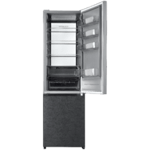 Bolero CoolMarket Combi 405 WL Elite Onyx Stone D - Frigorífico Combi Onyx Stone con interior Elite Grey y MAX INSIDE, MetalFlex Cooling, Fresh Flex, Elite Grey, ADF+ Antiolores, Display Full Color, Total NoFrost, Puerta Reversible, Compresor Inverter Plus, Ultra Silencioso 37dB, Modo ECO, Ultra Fast Freezing, Fast Cooling, Clase Energética D