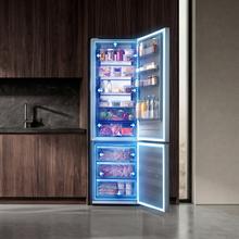 Bolero CoolMarket Combi 405 WL Elite Onyx Stone D - Frigorífico Combi Onyx Stone con interior Elite Grey y MAX INSIDE, MetalFlex Cooling, Fresh Flex, Elite Grey, ADF+ Antiolores, Display Full Color, Total NoFrost, Puerta Reversible, Compresor Inverter Plus, Ultra Silencioso 37dB, Modo ECO, Ultra Fast Freezing, Fast Cooling, Clase Energética D