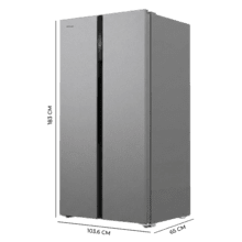 Bolero CoolMarket SBS 623 Inox E Frigorífico Americano SBS Inox con Super Capacidad de 623L, Laterales 8mm, Freshness Flex HUB 25L con Modos Green, Chill y Fresh, Display Full Color, MetalFlex Cooling, Green HUB con HumidPad, Anti-bacteria Freshness, AuraLED, Multi AirFlow, Total NoFrost, Compresor Inverter Plus, Fast Freezing & Cooling, Modo Smart y Apertura Puerta 90º