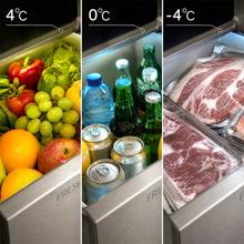 Bolero CoolMarket SBS 623 Black Glass E Frigorífico Americano SBS acabado cristal negro con Super Capacidad de 623L, Laterales 8mm, Freshness Flex HUB 25L con Modos Green, Chill y Fresh, Display Full Color, MetalFlex Cooling, Green HUB con HumidPad, Anti-bacteria Freshness, AuraLED, Multi AirFlow, Total NoFrost, Compresor Inverter Plus, Fast Freezing & Cooling, Modo Smart y Apertura Puerta 90º