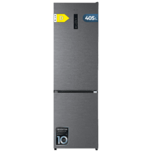 Bolero CoolMarket Combi 405 WL Elite Black Peach D - Frigorífico Combi Black Peach con interior Elite Grey y MAX INSIDE, MetalFlex Cooling, Fresh Flex, Elite Grey, ADF+ Antiolores, Display Full Color, Total NoFrost, Puerta Reversible, Compresor Inverter Plus, Ultra Silencioso 37dB, Modo ECO, Ultra Fast Freezing, Fast Cooling, Clase Energética D