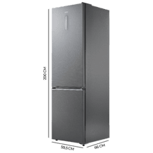Bolero CoolMarket Combi 405 WL Elite Black Peach D - Frigorífico Combi Black Peach con interior Elite Grey y MAX INSIDE, MetalFlex Cooling, Fresh Flex, Elite Grey, ADF+ Antiolores, Display Full Color, Total NoFrost, Puerta Reversible, Compresor Inverter Plus, Ultra Silencioso 37dB, Modo ECO, Ultra Fast Freezing, Fast Cooling, Clase Energética D
