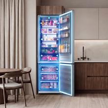 Bolero CoolMarket Combi 405 WL Elite Black Peach D - Frigorífico Combi Black Peach con interior Elite Grey y MAX INSIDE, MetalFlex Cooling, Fresh Flex, Elite Grey, ADF+ Antiolores, Display Full Color, Total NoFrost, Puerta Reversible, Compresor Inverter Plus, Ultra Silencioso 37dB, Modo ECO, Ultra Fast Freezing, Fast Cooling, Clase Energética D