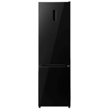 Bolero CoolMarket Combi 405 MC Elite Black Glass D Refrigerador combinado com vidro preto, interior Elite Gray e MAX INSIDE, sistema de refrigeração MetalFlex, compartimento Fresh Flex, acabamento Elite Gray, sistema anti-odor ADF+, display colorido, NoFrost total, porta reversível, compressor Inverter Plus, ultra silencioso (37dB), modo ECO, congelamento ultrarrápido, resfriamento rápido, classe energética D.