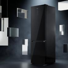 Bolero CoolMarket Combi 405 MC Elite Black Glass D - Frigorífico Combi Black Glass con interior Elite Grey y MAX INSIDE, CoolMatrix, Fresh Flex, Elite Grey, Display Full Color, Total NoFrost, Puerta Reversible, Compresor Inverter Plus, Ultra Silencioso 37dB, Modo ECO, Ultra Fast Freezing, Fast Cooling, Clase Energética D