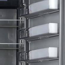 Bolero CoolMarket Combi 405 MC Elite Black Glass D - Frigorífico Combi Black Glass con interior Elite Grey y MAX INSIDE, CoolMatrix, Fresh Flex, Elite Grey, Display Full Color, Total NoFrost, Puerta Reversible, Compresor Inverter Plus, Ultra Silencioso 37dB, Modo ECO, Ultra Fast Freezing, Fast Cooling, Clase Energética D