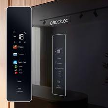 Bolero CoolMarket Combi 405 MC Elite Black Glass D - Frigorífico Combi Black Glass con interior Elite Grey y MAX INSIDE, CoolMatrix, Fresh Flex, Elite Grey, Display Full Color, Total NoFrost, Puerta Reversible, Compresor Inverter Plus, Ultra Silencioso 37dB, Modo ECO, Ultra Fast Freezing, Fast Cooling, Clase Energética D