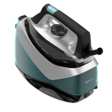IronHero H-2800 Station Centro de planchado vertical de 2800 W con suela cerámica Turbo Slide y vapor continuo de 135 g/min, ideal para eliminar arrugas fácilmente.Incluye tecnología I-Pump, punta de precisión, control de temperatura y sistema antical Cyclo Clean para un rendimiento duradero. Seguridad garantizada con apagado automático Smart Auto Off.