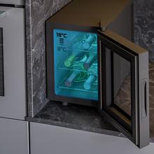 Bolero GrandSommelier 600 CoolCrystal Vinoteca Termoeléctrica, Capacidad 6 Botellas, Silenciosa 35dB, Temperatura 8 a 18ºC, Humedad 50%-80%, Estantes Metálicos, Control Táctil, Clasae E, Luz LED, Negra