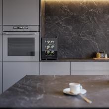 Bolero GrandSommelier 600 CoolCrystal Vinoteca Termoeléctrica, Capacidad 6 Botellas, Silenciosa 35dB, Temperatura 8 a 18ºC, Humedad 50%-80%, Estantes Metálicos, Control Táctil, Clasae E, Luz LED, Negra