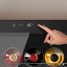 Bolero GrandSommelier 1255 CoolCrystal Vinoteca Termoeléctrica, Capacidad 12 Botellas, Silenciosa 35dB, Temperatura 8 a 18ºC, Humedad 50%-80%, Estantes Metálicos, Control Táctil, Clase E, Luz LED, Negra