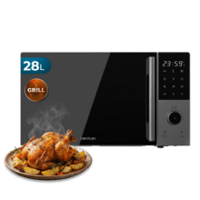 Proclean 2800 Microondas digital con botones táctiles y knob de 28L y 900 W.