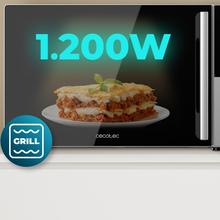 Convection 2500 Touch Micro-ondes numérique tactile de 25 L et 900 W avec sélecteur.