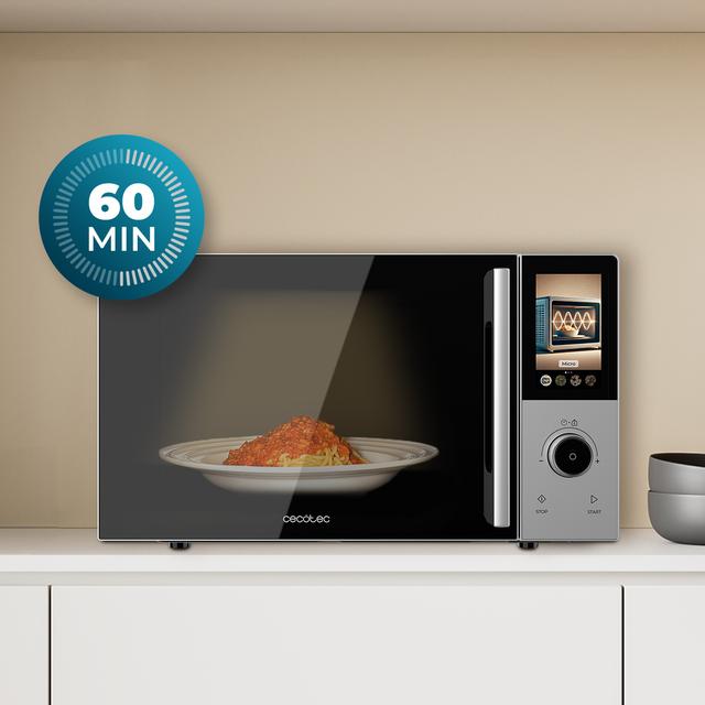 Convection 2500 Touch Micro-ondes numérique tactile de 25 L et 900 W avec sélecteur.