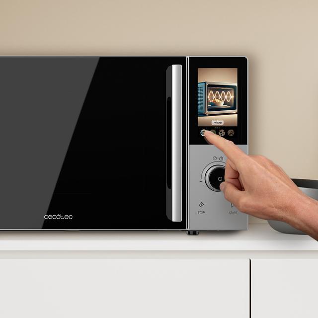 Convection 2500 Touch Micro-ondes numérique tactile de 25 L et 900 W avec sélecteur.