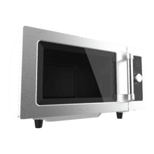 FlatPro 2500 Microondas comercial con knob de 25L y 1000 W.