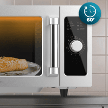 FlatPro 2500 Microondas comercial con knob de 25L y 1000 W.