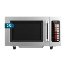 FlatPro 2500 Touch Microondas comercial con botones táctiles de 25L y 1000 W.