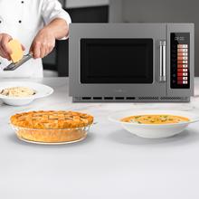 FlatPro 3400 Microondas comercial con botones táctiles de 34L y 2100 W.