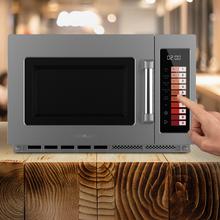 FlatPro 3400 Microondas comercial con botones táctiles de 34L y 2100 W.