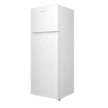 Bolero CoolMarket 2D 204 White E Frigorífico 2 puertas blanco, Control Mecánico, Gran Capacidad 204L (163L Frigorífico + 41L Congelador), Medidas Reducidas 143x55x55 cm, Iluminación LED, Compresor Inverter Plus, Tecnología Cíclica, Silencioso, Tirador Integrado, Puerta Reversible