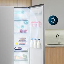 Bolero CoolMarket SBS 559 Inox C Frigorífico americano con 559 litros de capacidad, 177x91 cm, Clase C, NoFrost, Compresor Inverter, Dispensador de Agua con depósito, Display en puerta, Fast Freezing, Modo Smart, MultiAirFlow