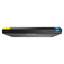 Bolero Flux CM 602100 Black A Campana Extractora Convencional de 60cm de ancho, acabado pintado blaco, Motor DC, Eficiencia energética Clase A, 228 m³/h, Luz LED y Filtro de Aluminio.