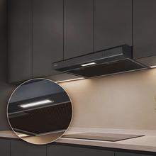 Bolero Flux CM 602100 Black A Campana Extractora Convencional de 60cm de ancho, acabado pintado blaco, Motor DC, Eficiencia energética Clase A, 228 m³/h, Luz LED y Filtro de Aluminio.