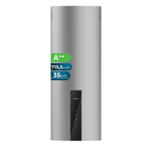 Bolero Flux DRT 358000 Inox A++ Cecotec Campana a pared redonda de 35cm de diámetro, Succión 715 m3/h , acabado acero inoxidable, Clase A++, Motor DC, Control Táctil, Filtros de Carbono incluídos.