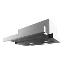 Bolero Flux TLT 604000 Inox A+++ Cecotec Campana extractora Telescópica de 60cm de ancho, con 415m3/h de succión, 3 velocidades, SS Touch Control, acabado inoxidable, Clase Energética A+++, Motor DC, Luz Led, Filtros de Aluminio y Filtros de Carbono incluidos.